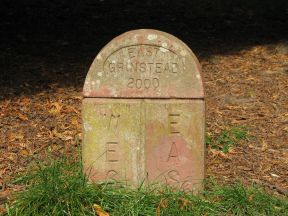 Greenwich Meridian Marker; England; West Sussex; East Grinstead